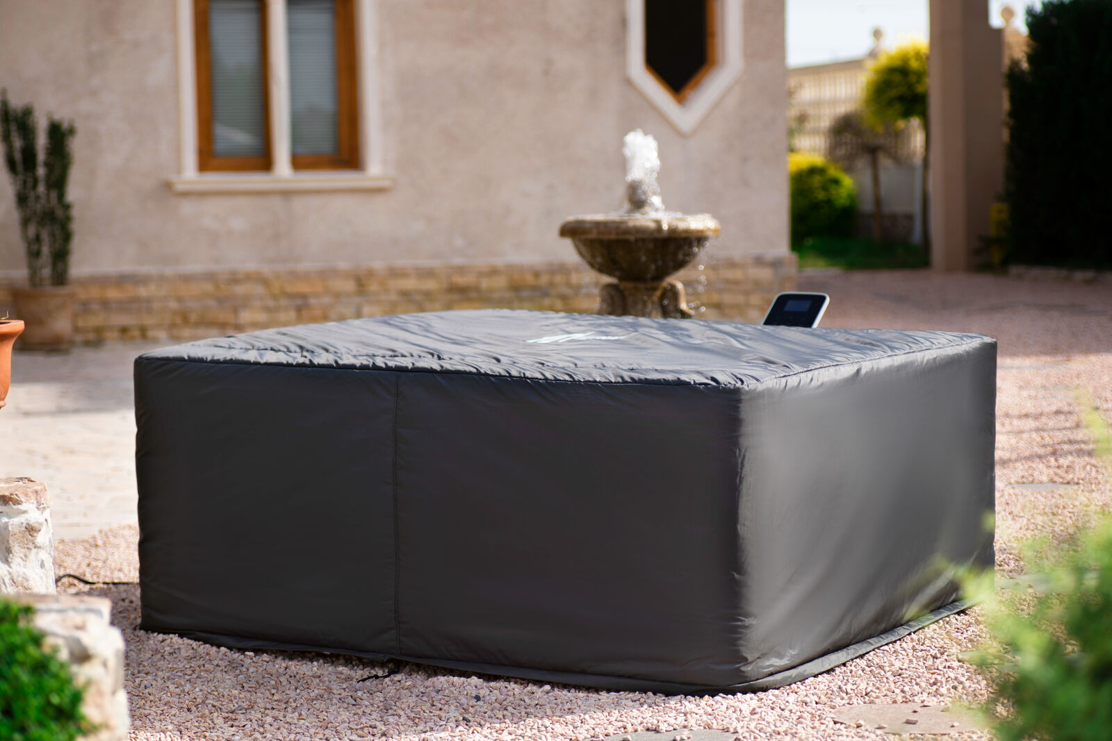 Whirlpool Abdeckung 190x70cm Rund - Wasserdichte Schutzplane Für Outdoor Spa